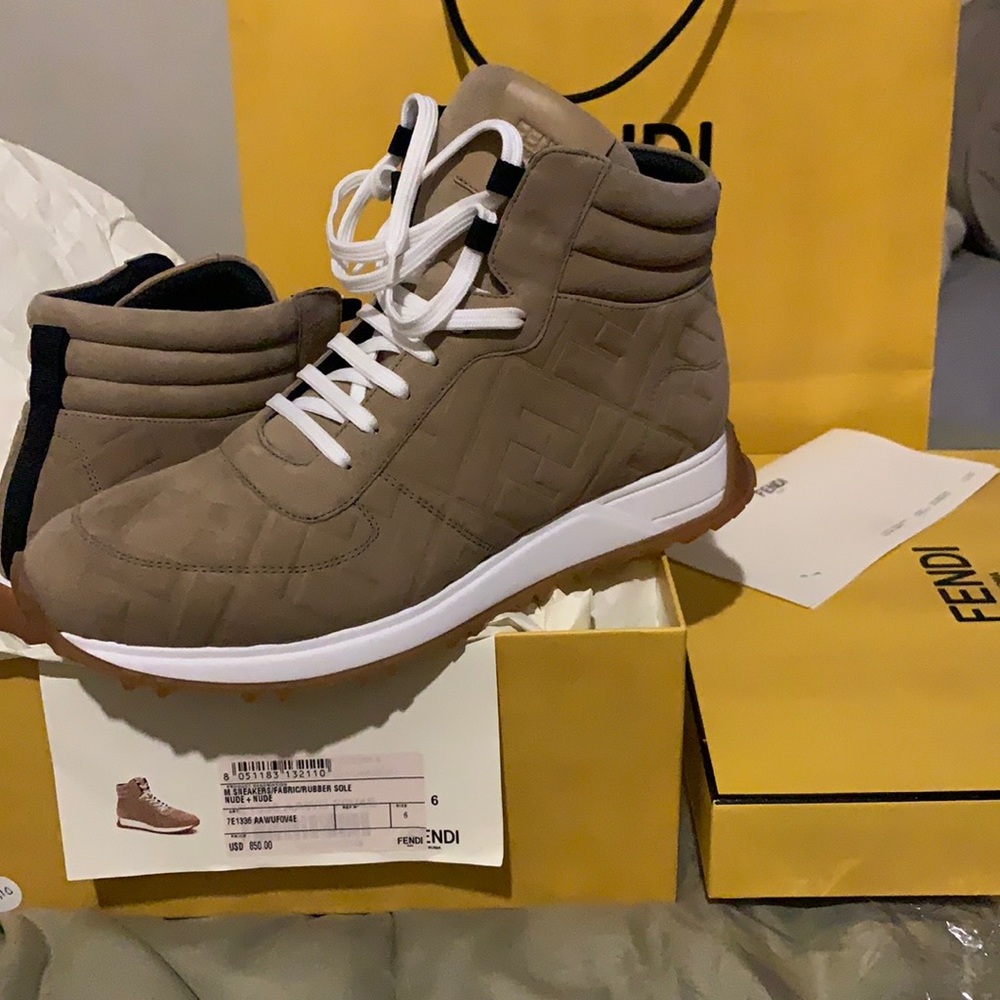 Authentic fendi high top sneakers